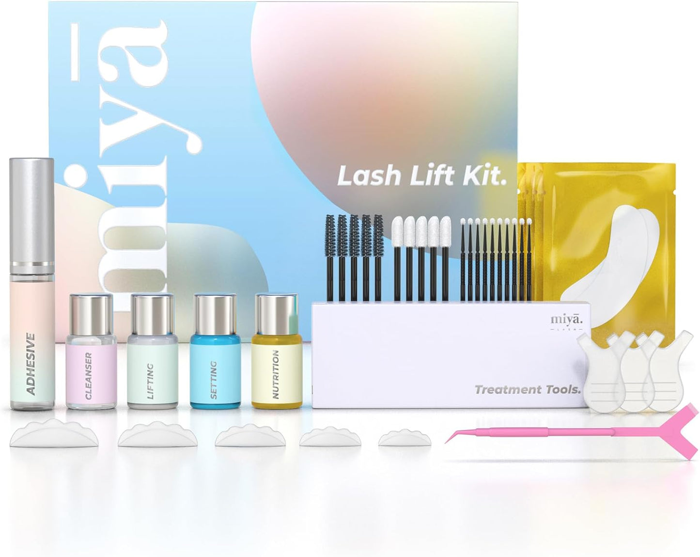 Lash Lift Kit | Keratin Eyelash Perm Kit | Semi Permanent LVL Curling & Lifting Eyelashes | Includes All Tools & Accessories | Professional Result | Home & Salon Use | Vegan Eyelash Lift Kit