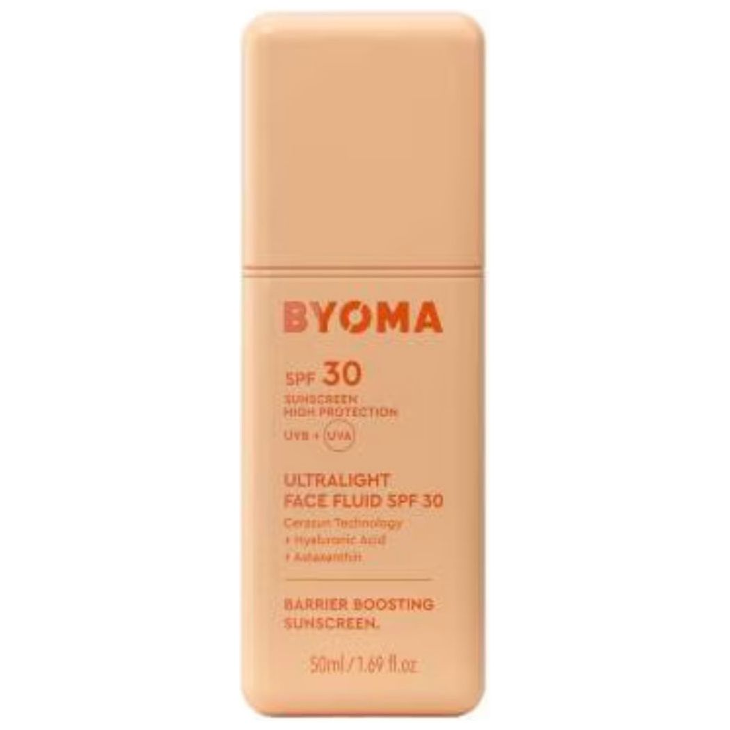 BYOMA SPF 30 Face Fluid (50ml) Facial Sunscreen with UVA/UVB Protection