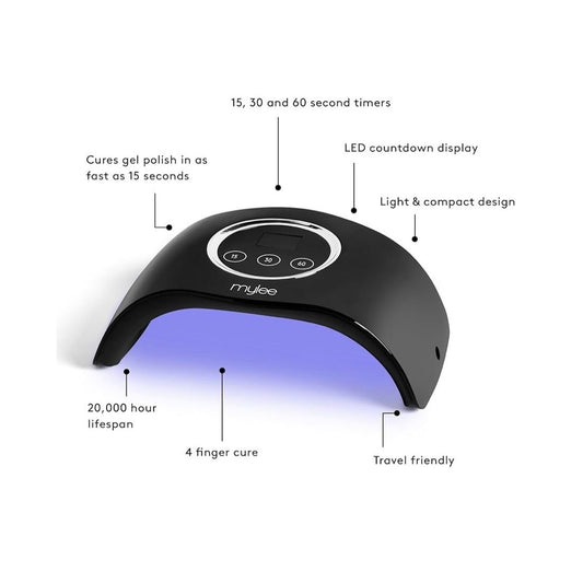 Mylee Petite LED Nail Lamp - Quick Gel Polish Curing for Salon-Quality Nails