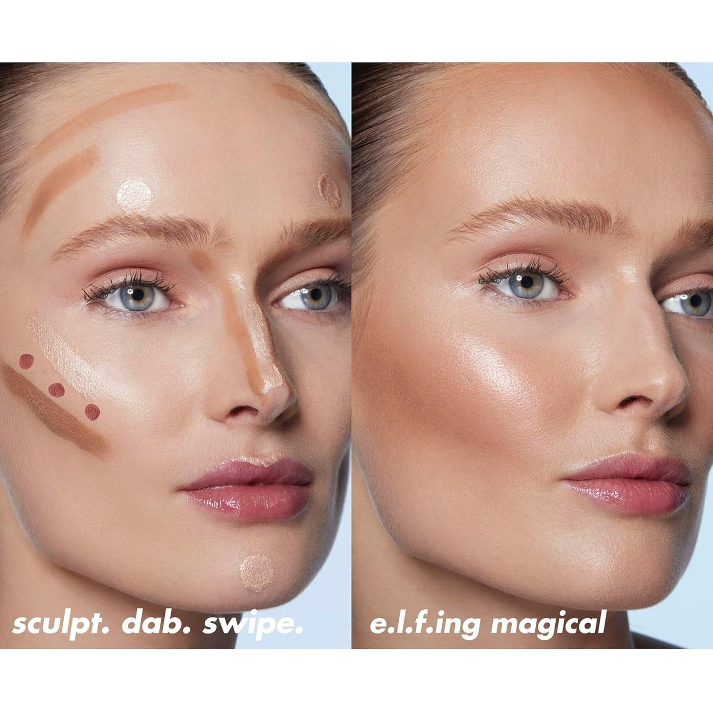 Halo Glow Contour Beauty Wand, Liquid Contour Wand for a Naturally Sculpted Look, Buildable Formula, Vegan & Cruelty-Free, Tan/Deep